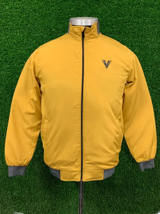 Yellow bomber jacket made in Bangladesh